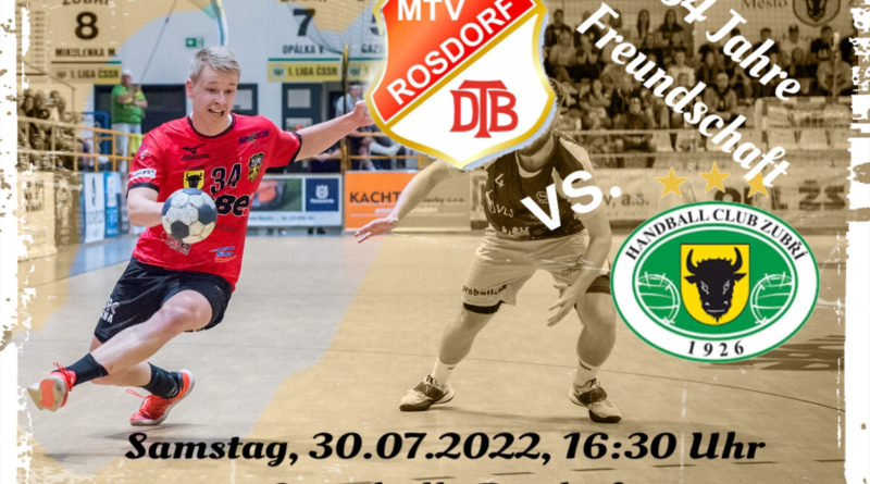 HandballClub Zubri am 30.07.2022 zum Spiel beim MTV Rosdorf